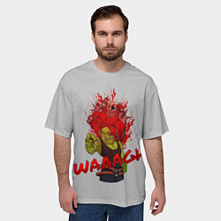 Футболка оверсайз мужская Waaagh reference, цвет: 3D-принт — фото 2