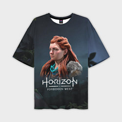 Футболка оверсайз мужская Элой Aloy Horizon Forbidden West, цвет: 3D-принт