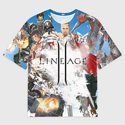 Футболка оверсайз мужская Hero of Lineage, цвет: 3D-принт