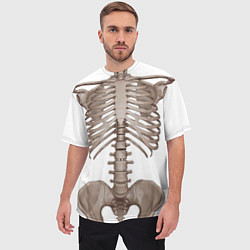 Футболка оверсайз мужская Анатомия Скелет, цвет: 3D-принт — фото 2