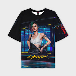 Футболка оверсайз мужская Judy Джуди Cyberpunk 2077, цвет: 3D-принт