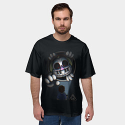 Футболка оверсайз мужская FNAF Security Breach Музыкальный диджей DJ Music M, цвет: 3D-принт — фото 2