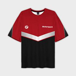 Футболка оверсайз мужская БМВ BMW UNIFORM RED, цвет: 3D-принт