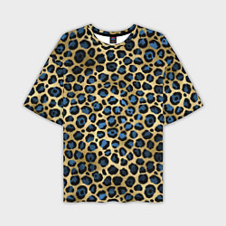 Мужская футболка оверсайз Стиль леопарда шкура леопарда