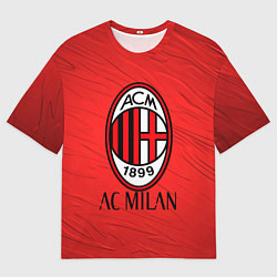 Футболка оверсайз мужская Ac milan милан, цвет: 3D-принт