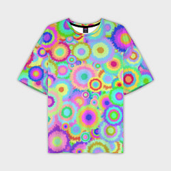 Мужская футболка оверсайз Disco-Tie-Dye