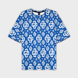 Мужская футболка оверсайз Blue Pattern Dope Camo Dope Street Market