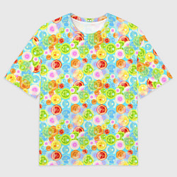 Мужская футболка оверсайз Чакры символы