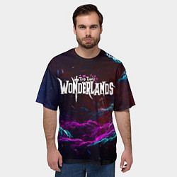 Футболка оверсайз мужская Tiny Tinas Wonderlands, logo, цвет: 3D-принт — фото 2