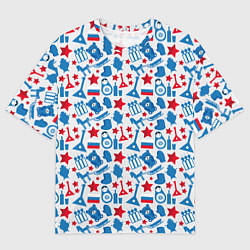 Футболка оверсайз мужская Русский Символизм, цвет: 3D-принт