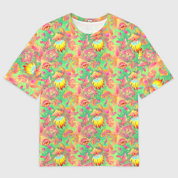 Мужская футболка оверсайз Магические Грибы Психоделика