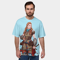 Футболка оверсайз мужская Воин Элой, цвет: 3D-принт — фото 2