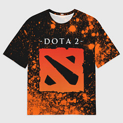Футболка оверсайз мужская ДОТА 2 Краска, цвет: 3D-принт