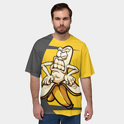 Футболка оверсайз мужская Злобный банан, цвет: 3D-принт — фото 2