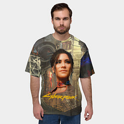 Футболка оверсайз мужская Panam cyberpunk 2077, цвет: 3D-принт — фото 2
