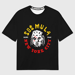 Футболка оверсайз мужская ZillaKami x SosMula City Morgue Sleez Bag, цвет: 3D-принт