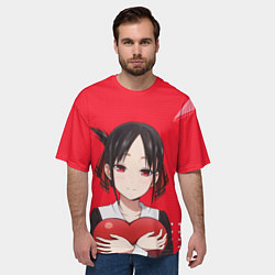Футболка оверсайз мужская Kaguya Heart, цвет: 3D-принт — фото 2
