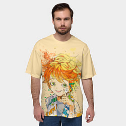 Футболка оверсайз мужская Позитивная Эмма, цвет: 3D-принт — фото 2