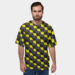 Футболка оверсайз мужская Я куб, цвет: 3D-принт — фото 2