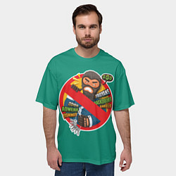 Футболка оверсайз мужская Взломщик, цвет: 3D-принт — фото 2