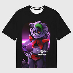 Футболка оверсайз мужская Five Nights at Freddys: Security Breach Волчица Ро, цвет: 3D-принт