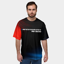 Футболка оверсайз мужская БМВ Pro Racing Космос, цвет: 3D-принт — фото 2