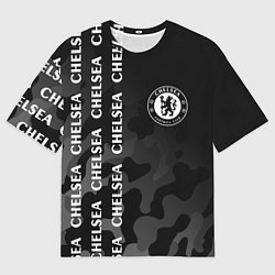 Футболка оверсайз мужская ЧЕЛСИ Милитари, цвет: 3D-принт
