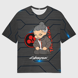 Футболка оверсайз мужская Такэмура Cyberpunk2077, цвет: 3D-принт