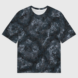 Футболка оверсайз мужская Камуфляж Паук Ночь, цвет: 3D-принт