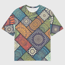 Футболка оверсайз мужская Mandala-pattern, цвет: 3D-принт