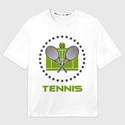 Футболка оверсайз мужская TENNIS Теннис, цвет: 3D-принт