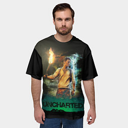 Футболка оверсайз мужская Uncharted Tom Holland, цвет: 3D-принт — фото 2