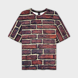 Мужская футболка оверсайз Brick Wall