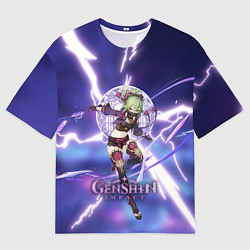 Футболка оверсайз мужская Genshin Impact Kuki Shinobu, цвет: 3D-принт