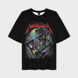 Футболка оверсайз мужская NIXON METALLICA, цвет: 3D-принт
