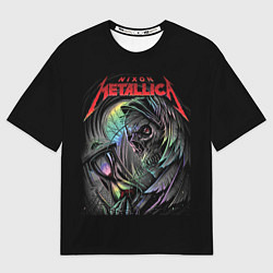 Футболка оверсайз мужская NIXON METALLICA, цвет: 3D-принт
