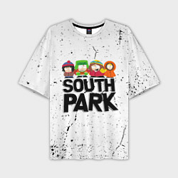 Футболка оверсайз мужская Южный парк мультфильм - персонажи South Park, цвет: 3D-принт