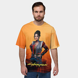 Футболка оверсайз мужская Панам пустоши Cyberpunk2077, цвет: 3D-принт — фото 2