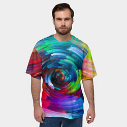 Футболка оверсайз мужская Vanguard color pattern 2029, цвет: 3D-принт — фото 2