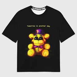 Футболка оверсайз мужская Five Nights at Freddys - мишка, цвет: 3D-принт