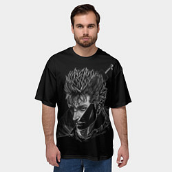 Футболка оверсайз мужская BERSERK БЕРСЕРК МЕЧ, цвет: 3D-принт — фото 2