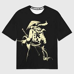 Футболка оверсайз мужская Ниндзя-воин, цвет: 3D-принт