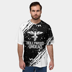 Футболка оверсайз мужская Hollywood undead, цвет: 3D-принт — фото 2
