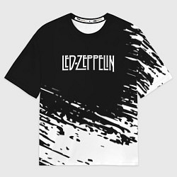 Футболка оверсайз мужская LED ZEPPELIN ЛЕД ЗЕППЕЛИН, цвет: 3D-принт