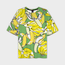 Мужская футболка оверсайз Banana pattern Summer Food