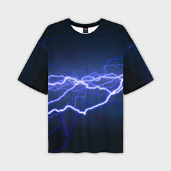 Футболка оверсайз мужская Lightning Fashion 2025 Neon, цвет: 3D-принт