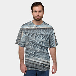 Футболка оверсайз мужская Текстура скалы Mountain Stone, цвет: 3D-принт — фото 2