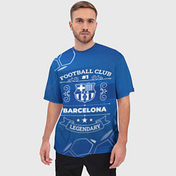 Футболка оверсайз мужская Barcelona FC 1, цвет: 3D-принт — фото 2