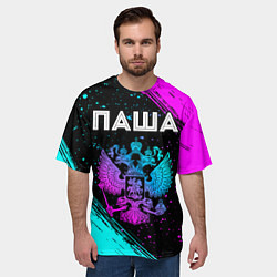 Футболка оверсайз мужская Паша Россия, цвет: 3D-принт — фото 2