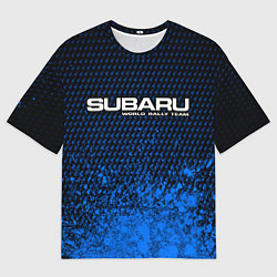 Футболка оверсайз мужская SUBARU RACING Арт, цвет: 3D-принт